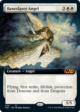 🔥 Baneslayer Angel Magic Core Set 2021 Bordless